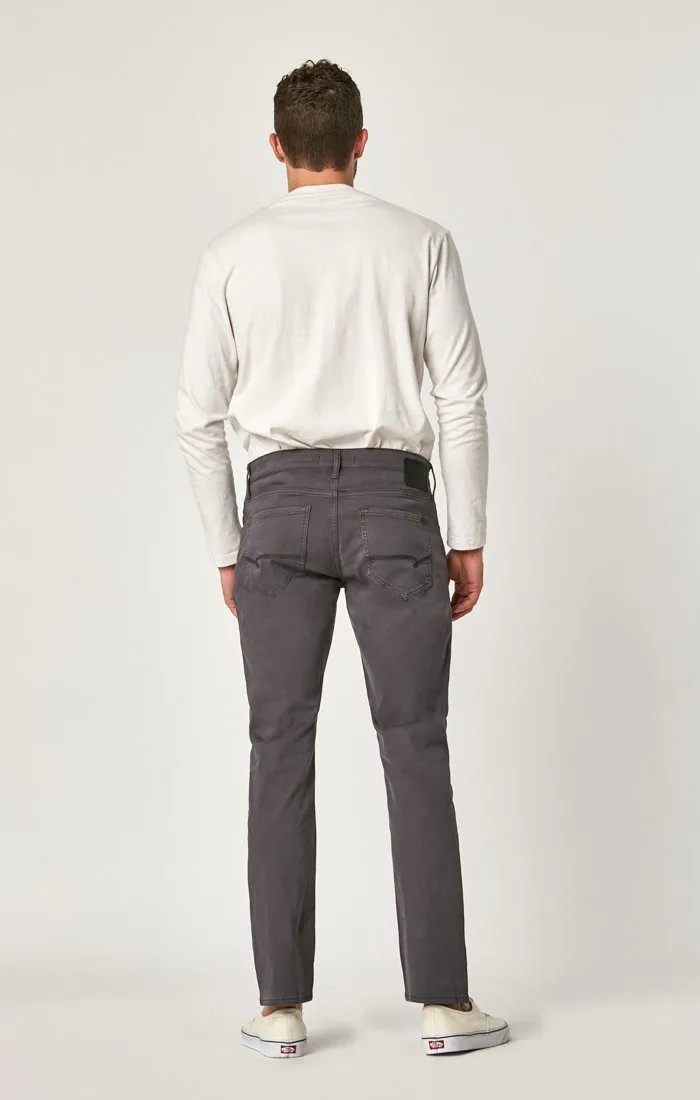 MARCUS SLIM STRAIGHT LEG IN BLACKENED PEARL SATEEN