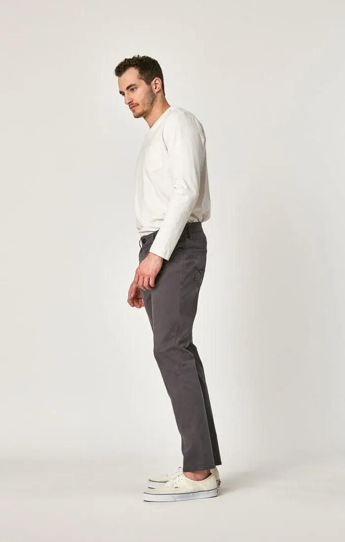MARCUS SLIM STRAIGHT LEG IN BLACKENED PEARL SATEEN