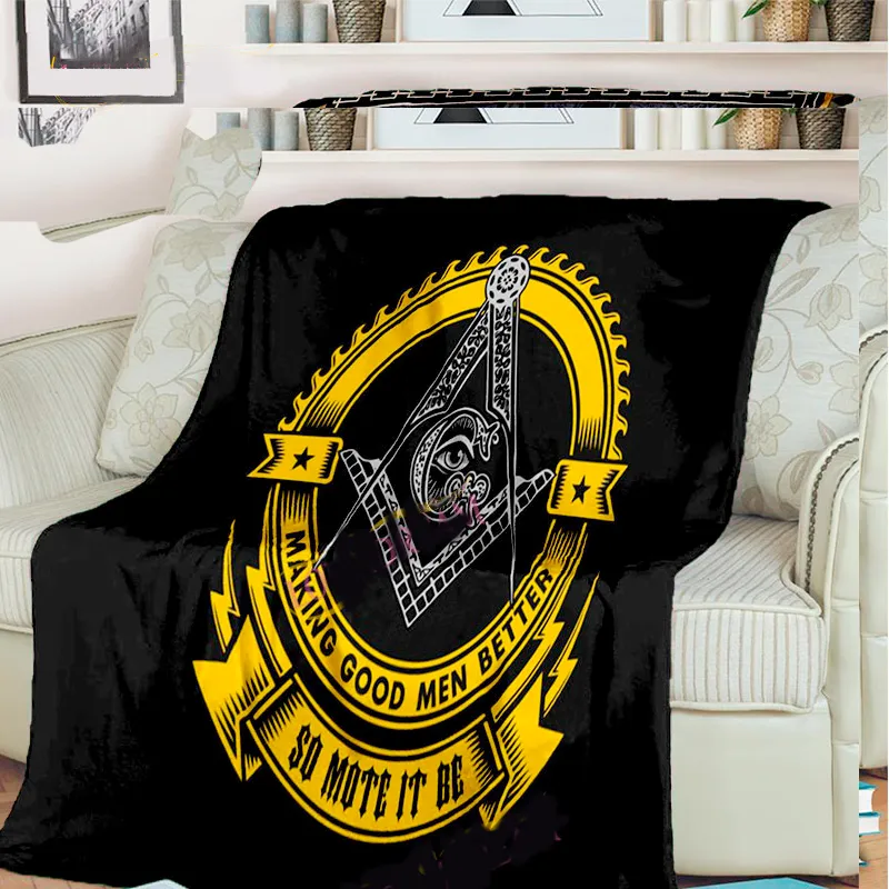 Master Mason Blue Lodge Blanket - Eye Of Providence 3D Printed