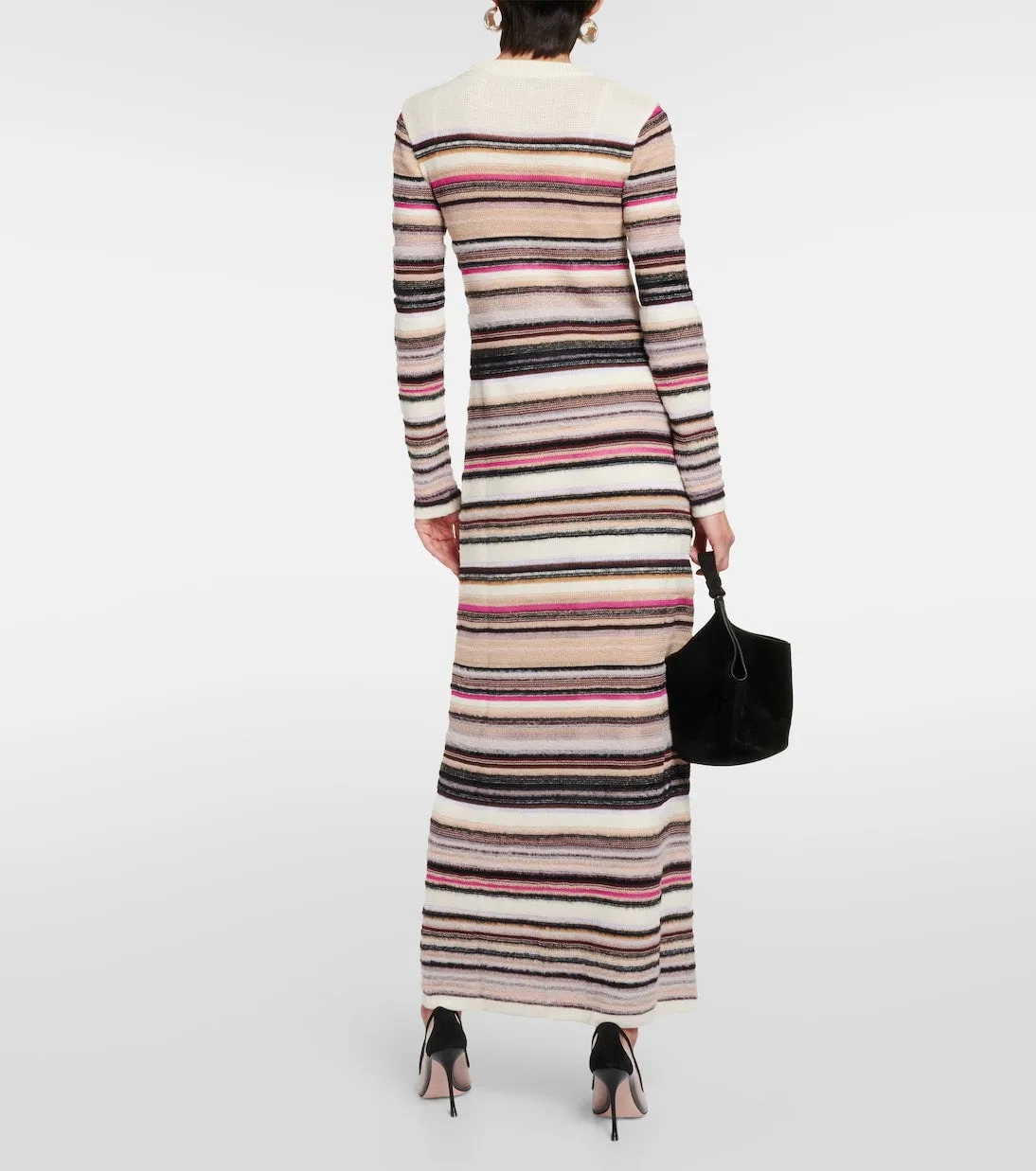 Missoni wool blend maxi dress, multicolor