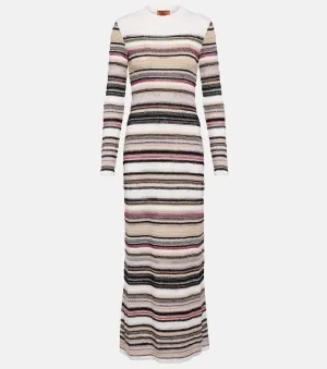 Missoni wool blend maxi dress, multicolor