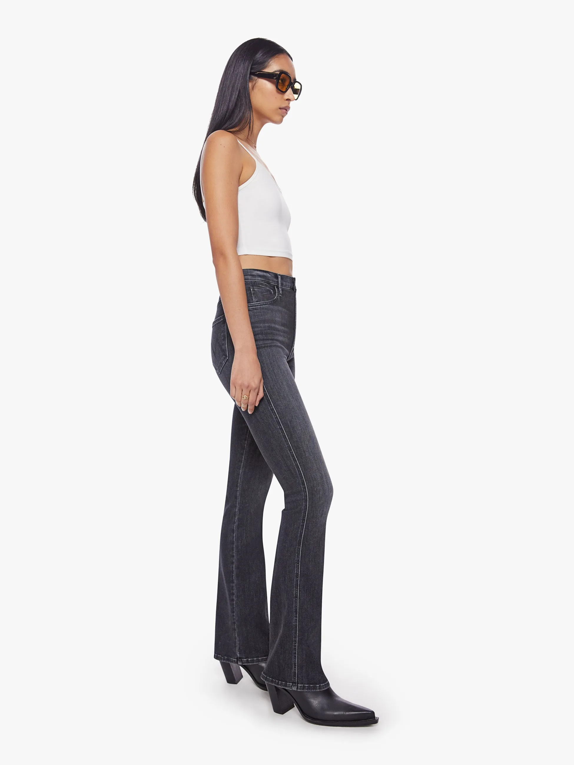 Mother Denim - HW Smokin Double Heel in Smoking Section