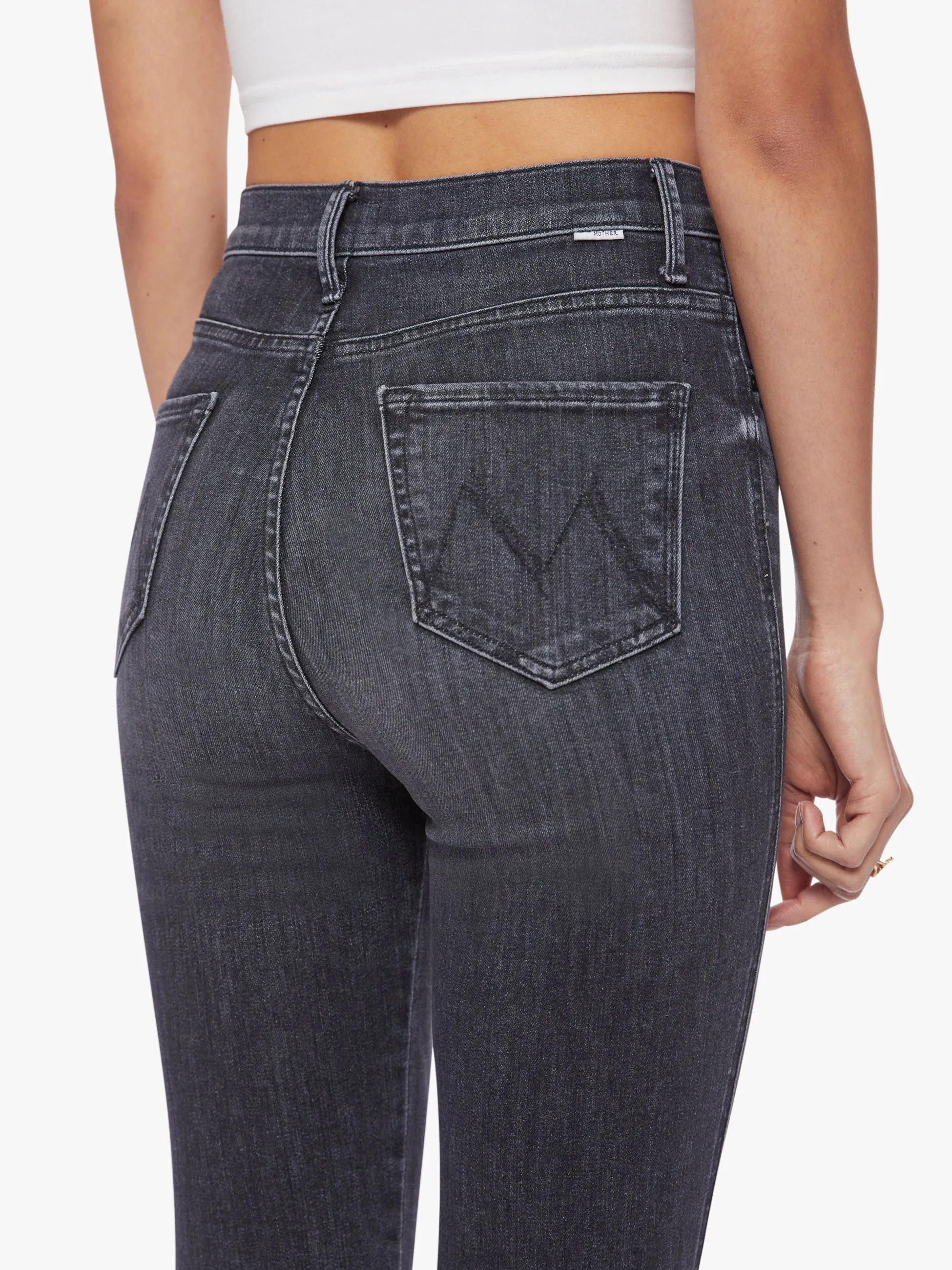 Mother Denim - HW Smokin Double Heel in Smoking Section