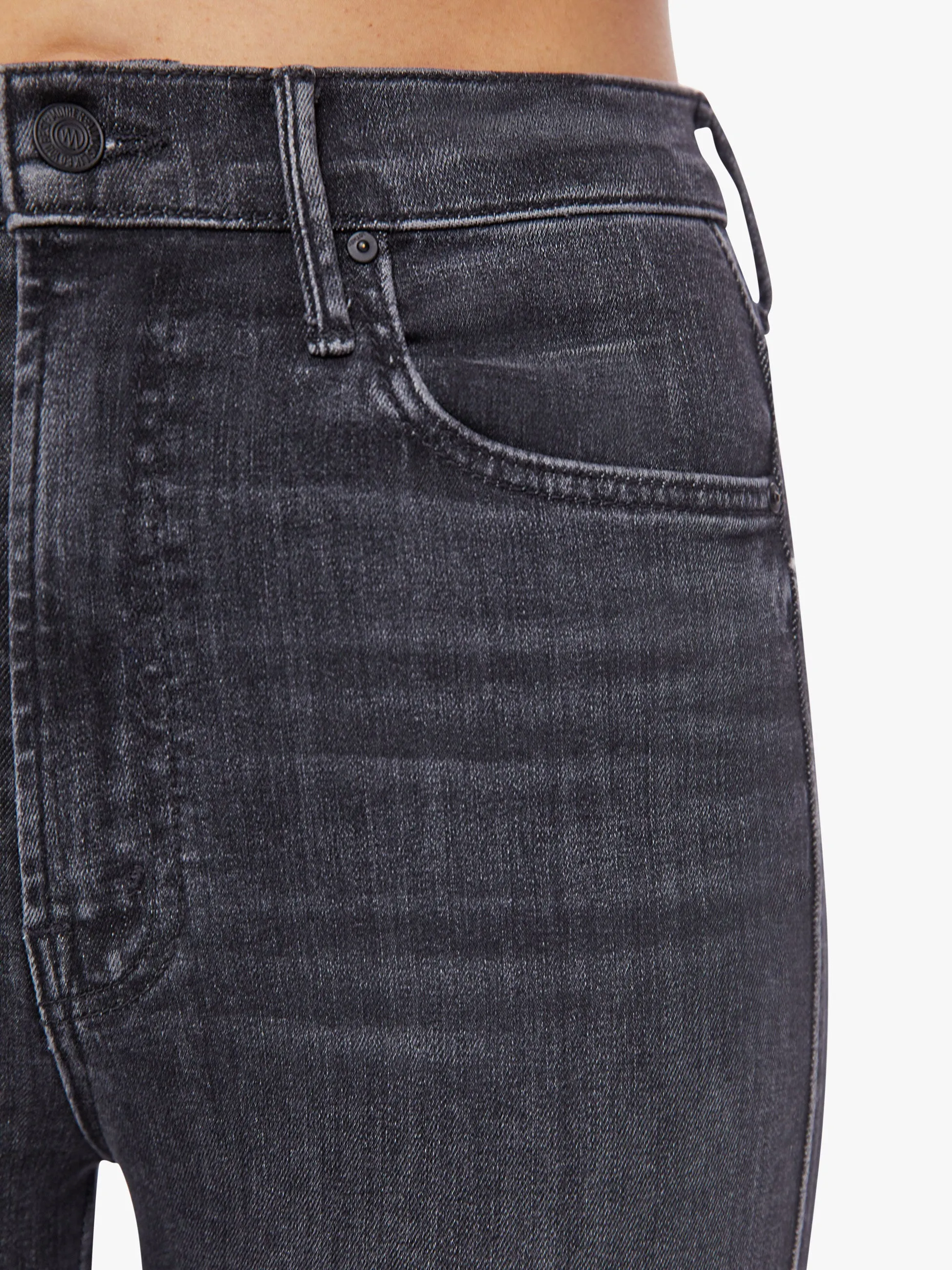 Mother Denim - HW Smokin Double Heel in Smoking Section