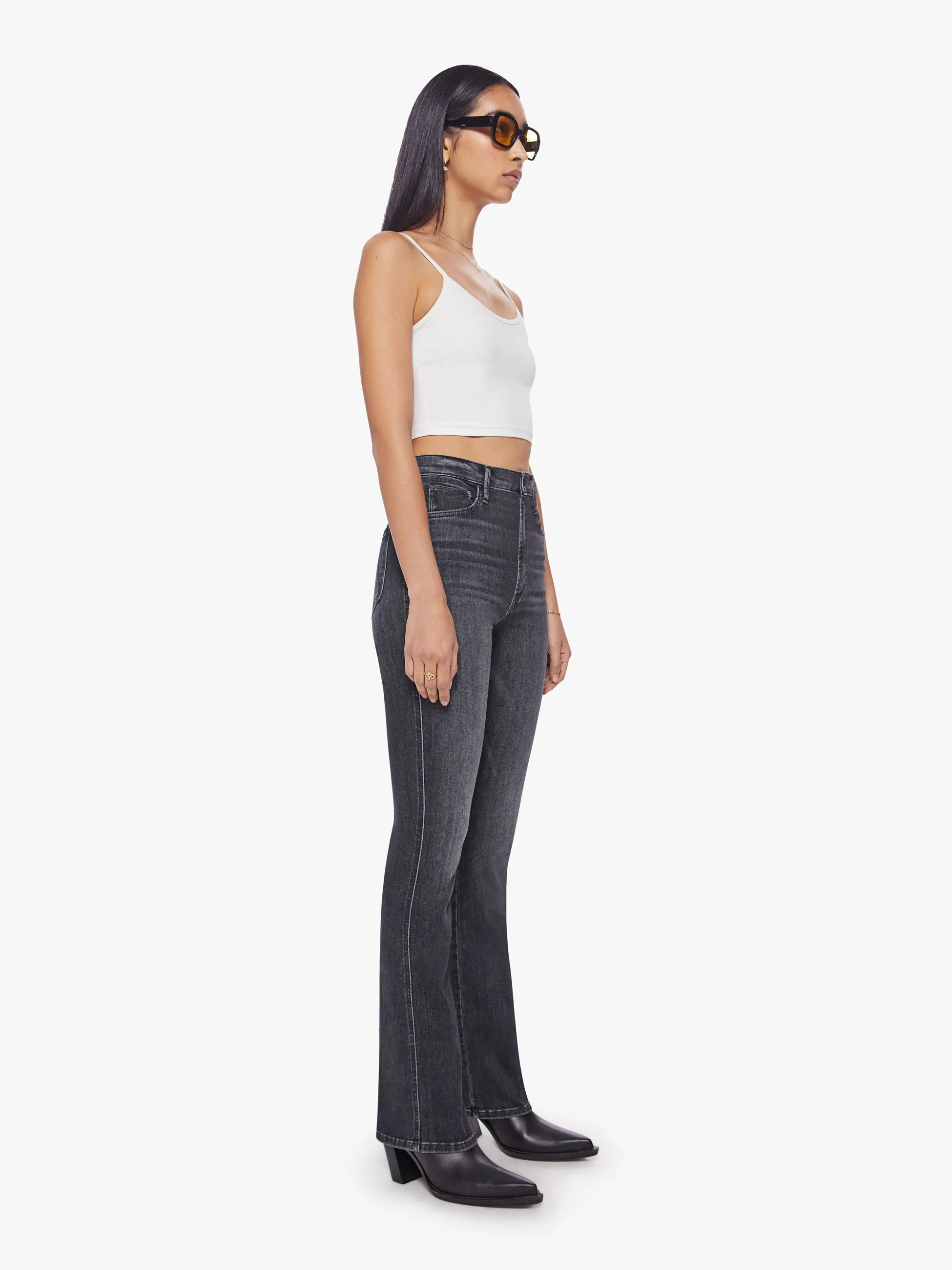 Mother Denim - HW Smokin Double Heel in Smoking Section
