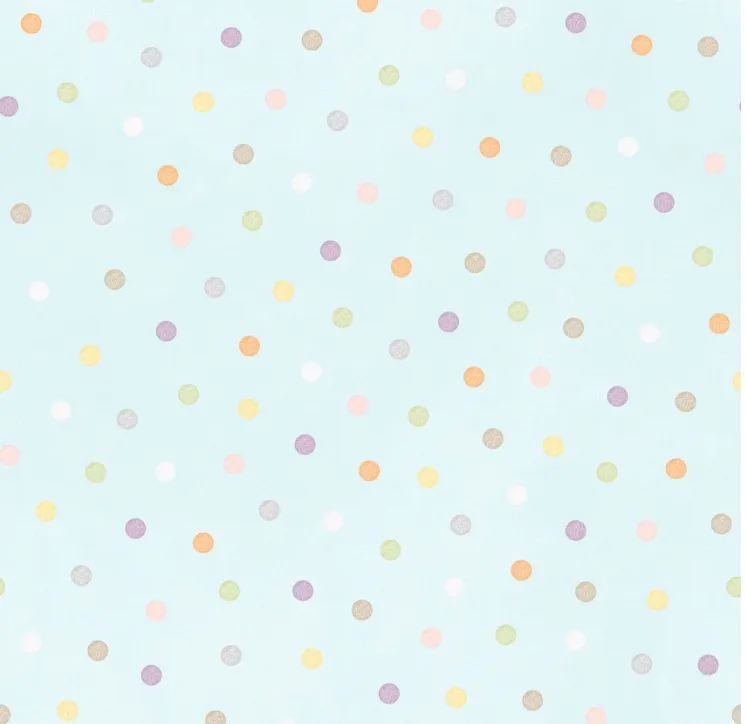 MULTI dots Aqua, Little Chicks Flannel from Maywood Studio