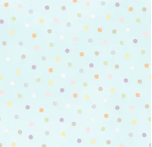 MULTI dots Aqua, Little Chicks Flannel from Maywood Studio