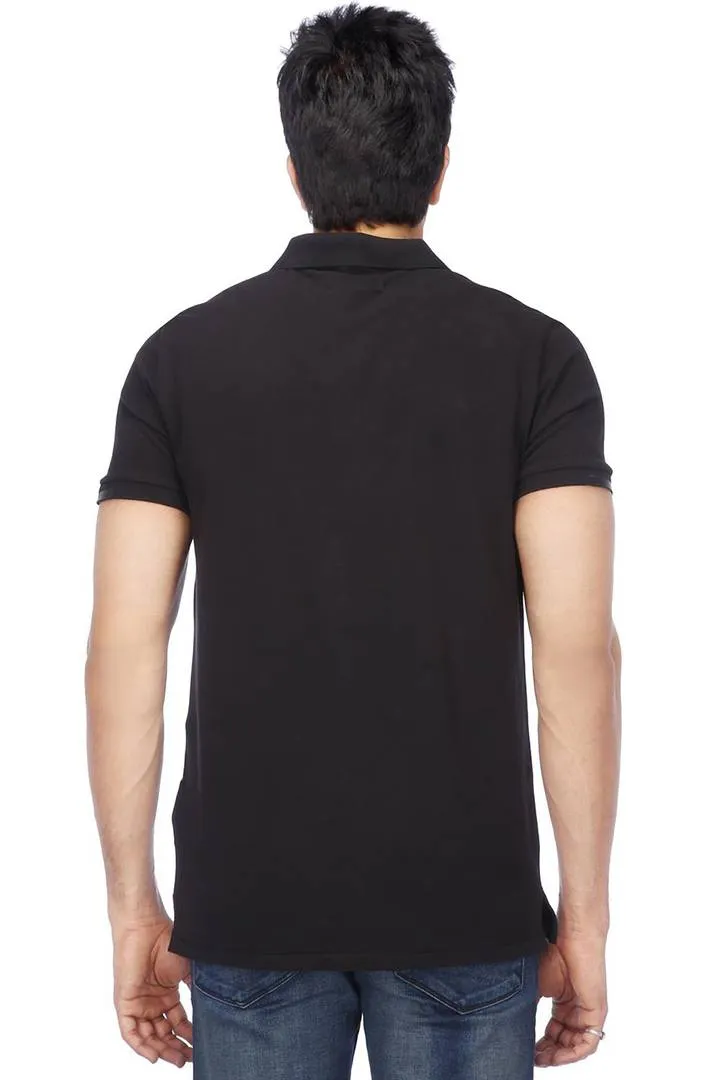 Multicoloured Cotton Slim Fit Polo T-Shirt
