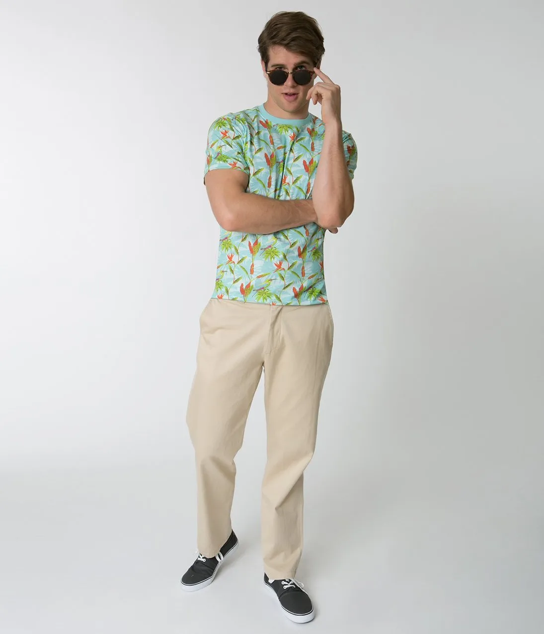 Natural Tan Mens Cotton Harbor Pants