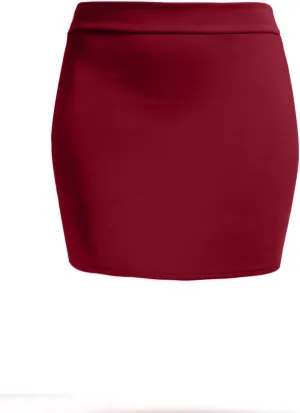 NE PEOPLE Women's Mini Skirt  Stretch Knit Bodycon Slim Fit Pencil Solid Skirts Made in USA