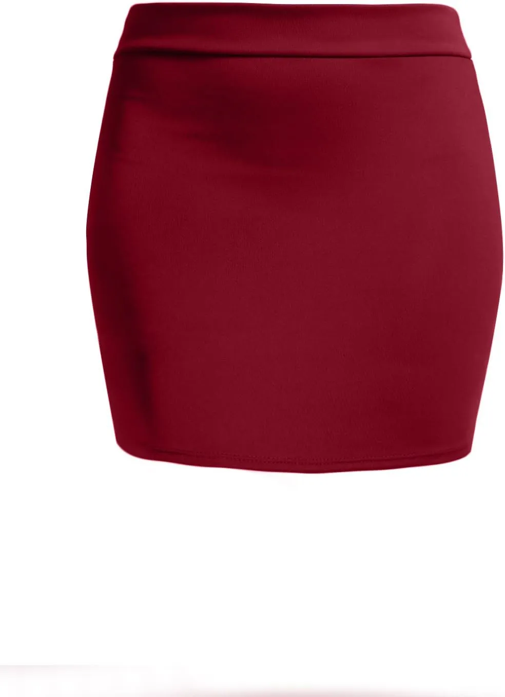 NE PEOPLE Women's Mini Skirt  Stretch Knit Bodycon Slim Fit Pencil Solid Skirts Made in USA