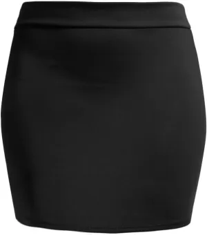 NE PEOPLE Women's Mini Skirt  Stretch Knit Bodycon Slim Fit Pencil Solid Skirts Made in USA
