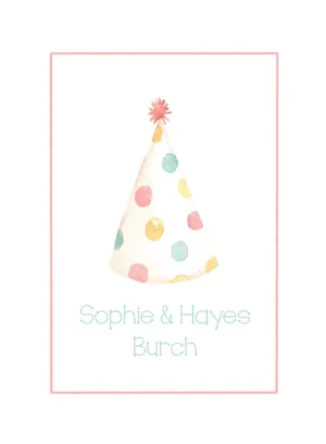 Party Hat Calling Cards