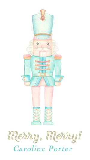 Pastel Nutcracker Tag