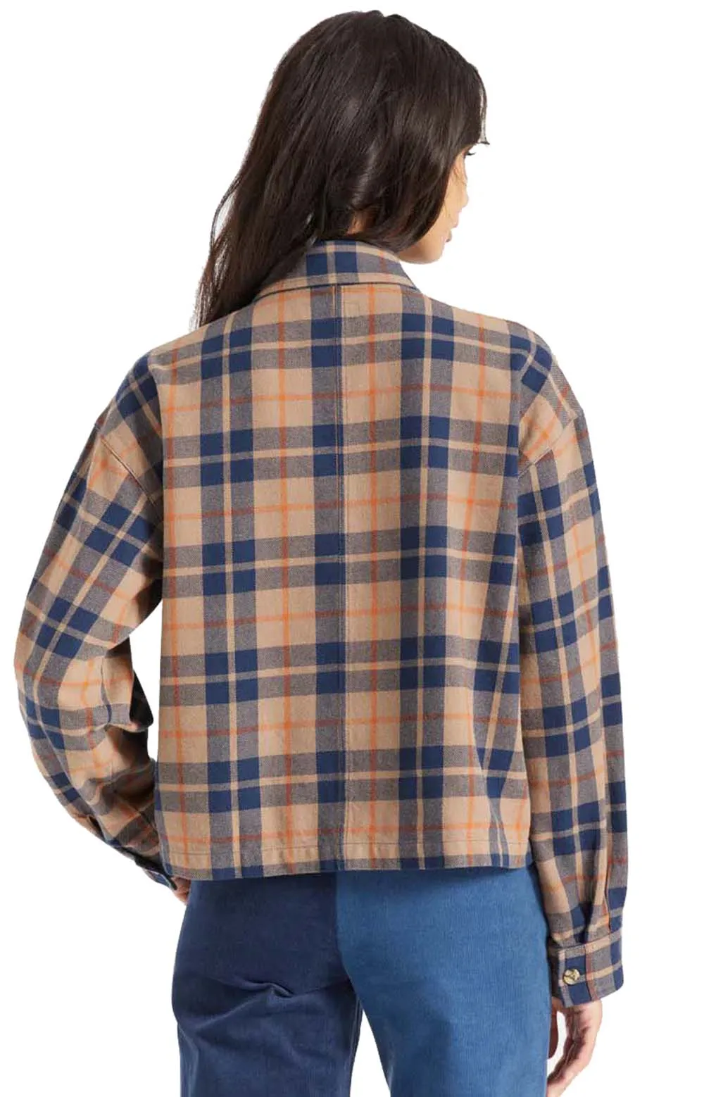 Pine Bark Bowery Women's Long Sleeve Flannel Shirt