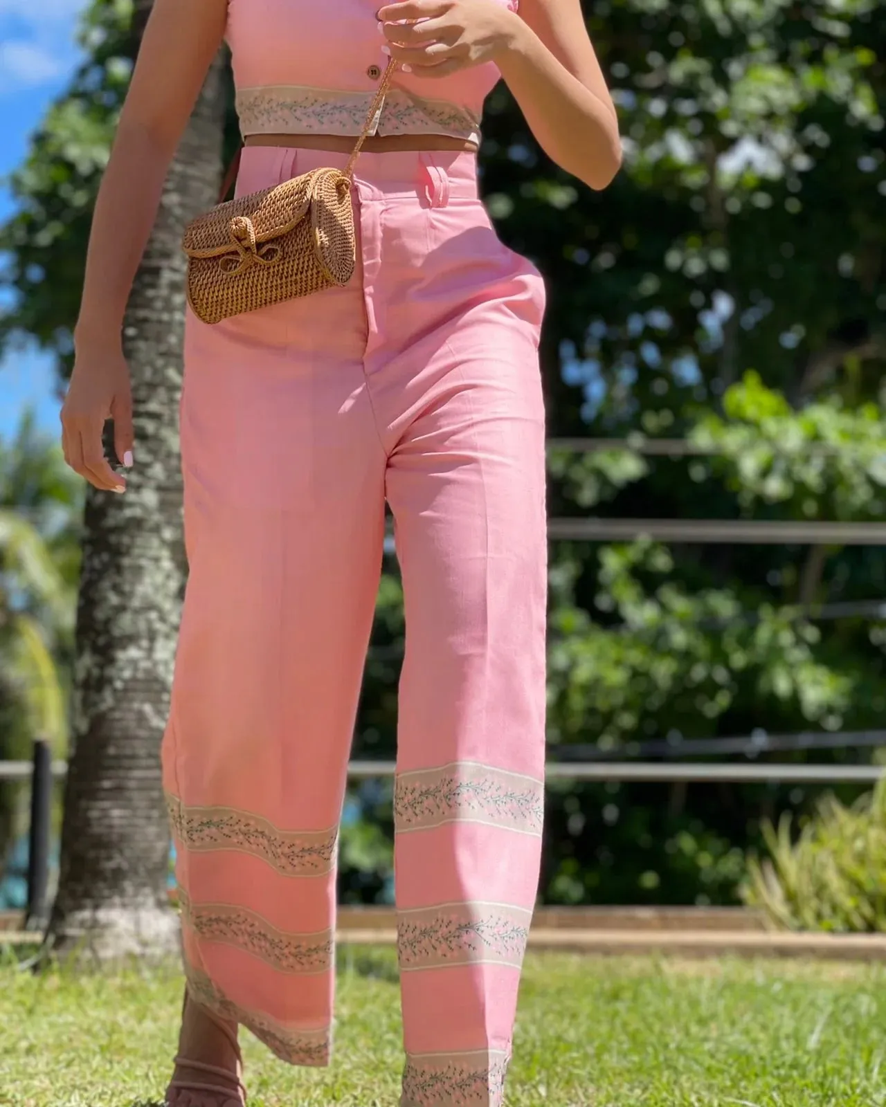 Pink Sky Top & Pant Set