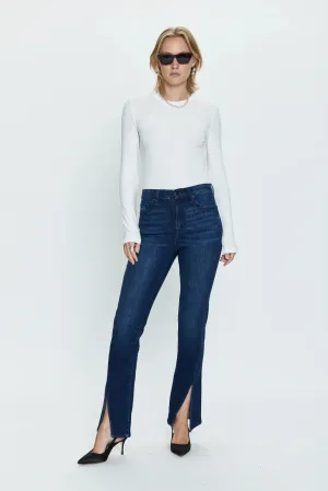 PIS Teagan High Rise Vented Cigarette Jeans in Urban Spree