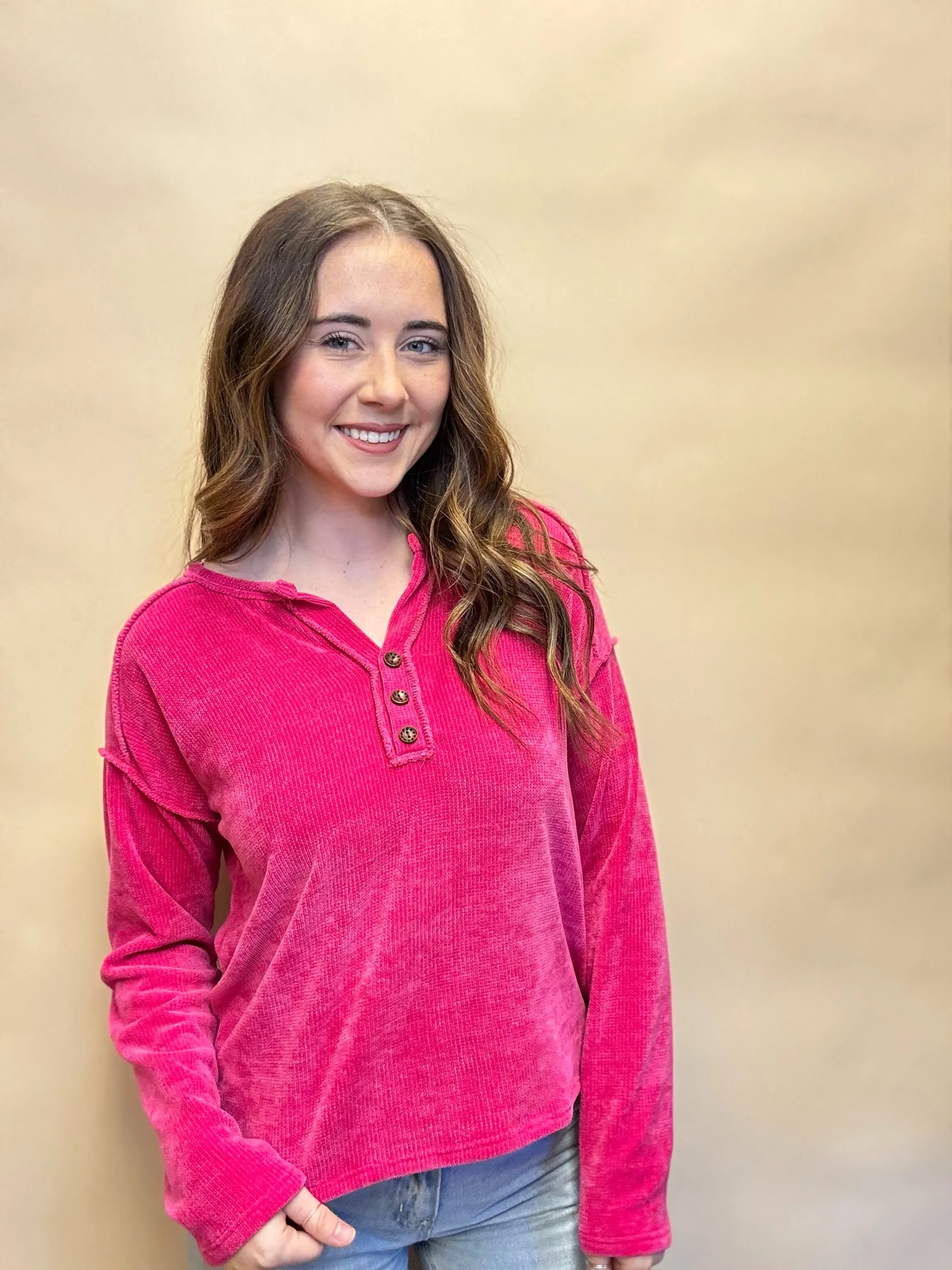 Plush Henley Top