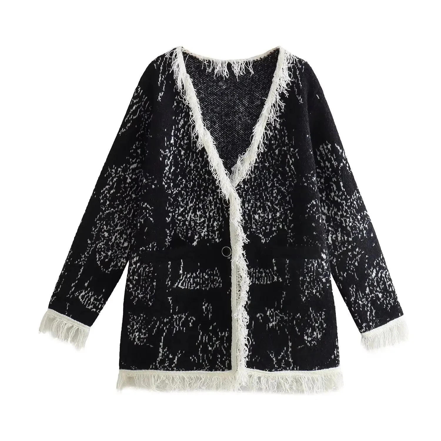 Pre Order:  Frilly Cuffs and Hems Knit Sweater