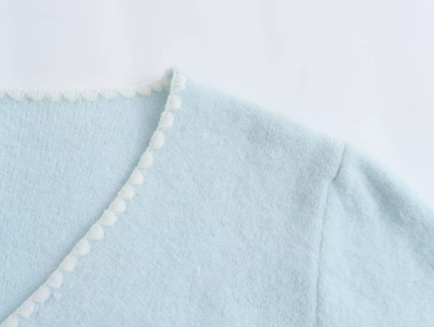 Pre Order:  Stitched Edge Accent Knit Sweater