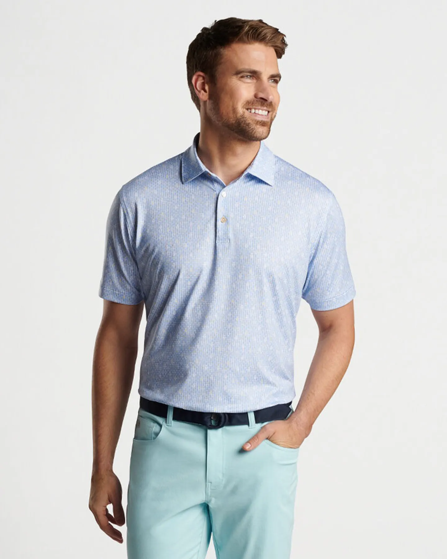 RAISE THE BAR PERFORMANCE JERSEY POLO - WHITE