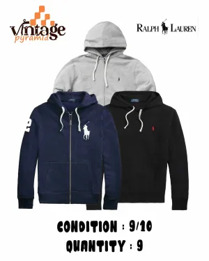 Ralph Lauren Full Zip and Fleece Hoodies 10 Pcs.