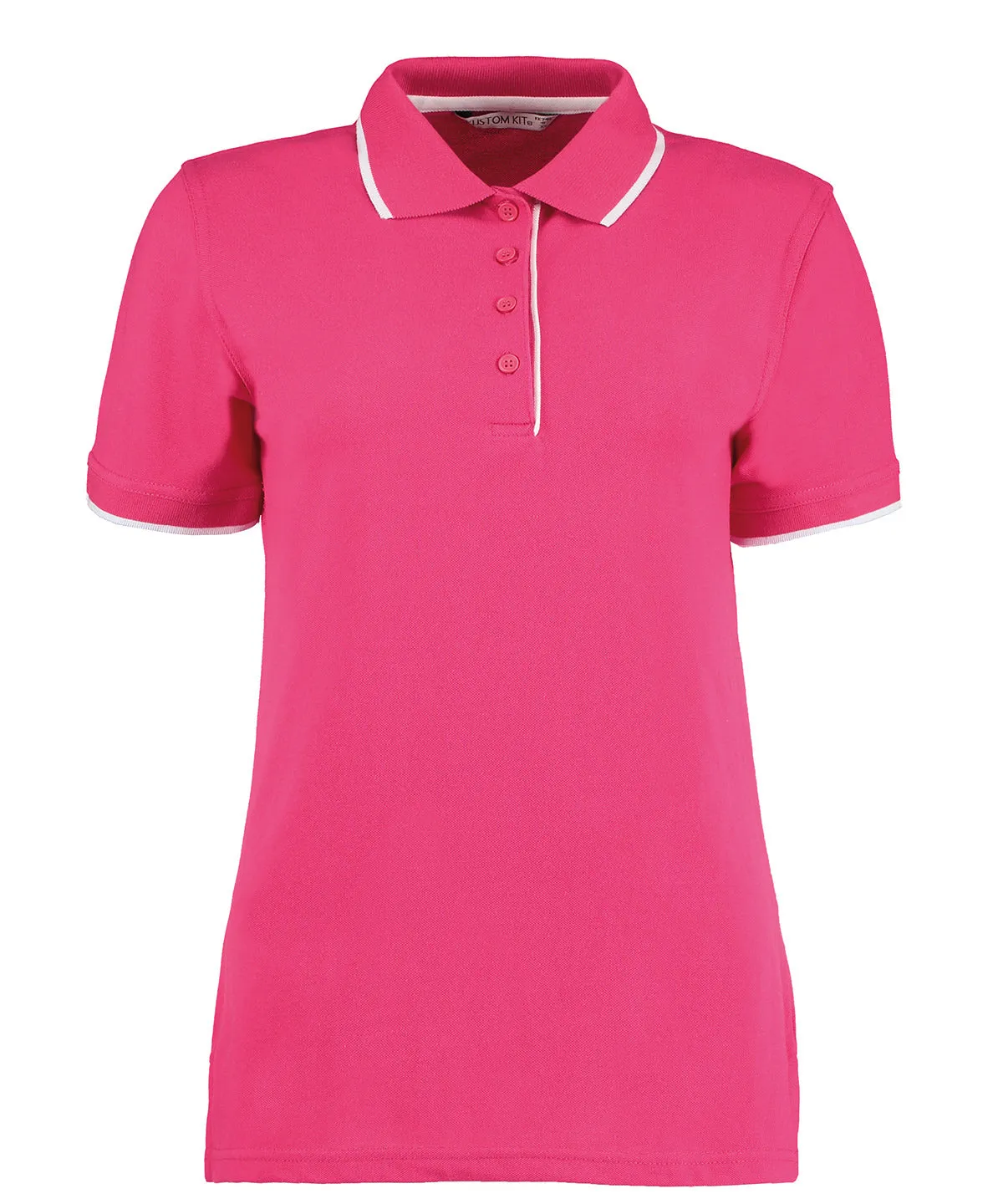 Raspberry/White - Women's essential polo