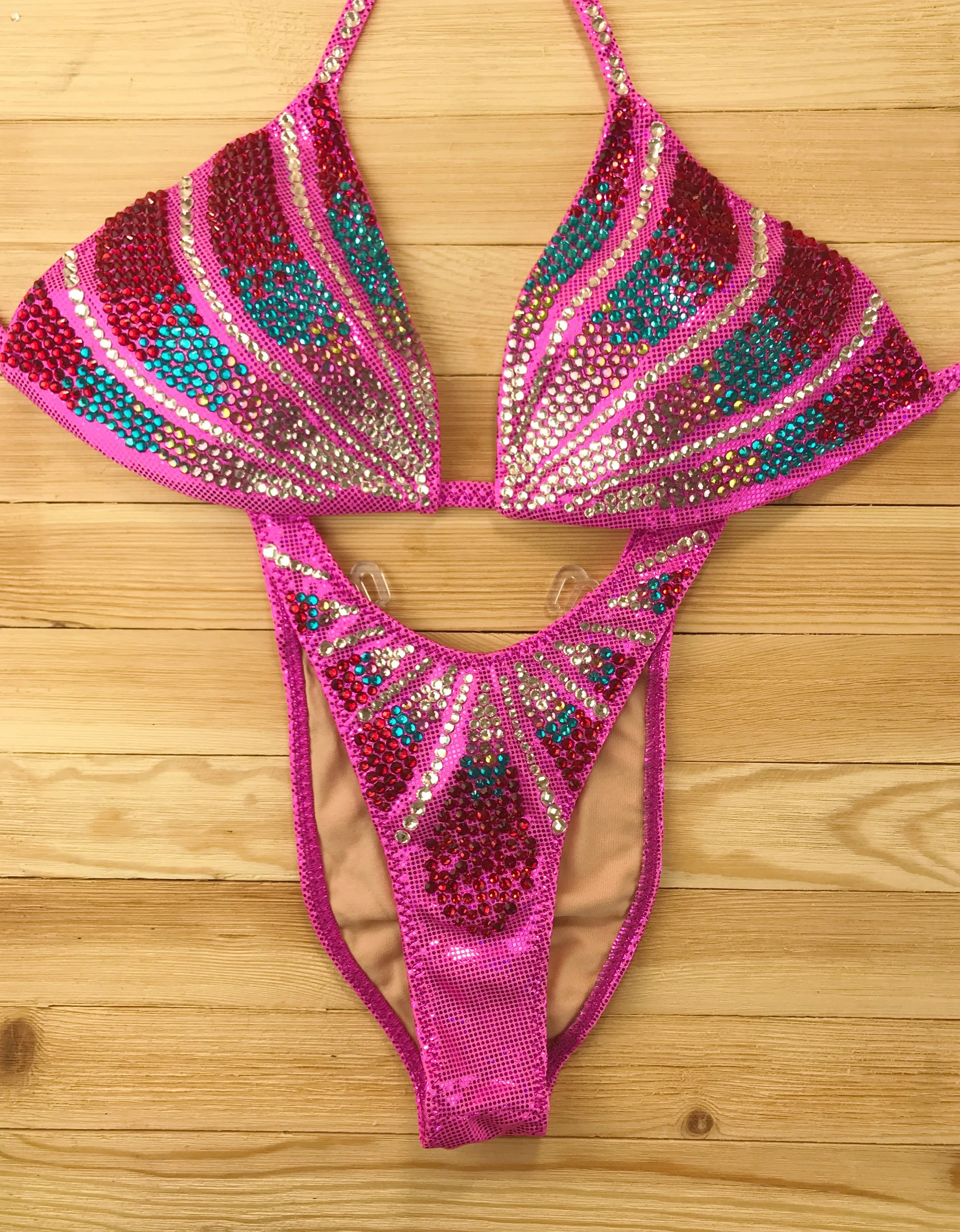 Rental Pink Ombre Elite Figure Suit (C-cup) Tina Front/Tina Back