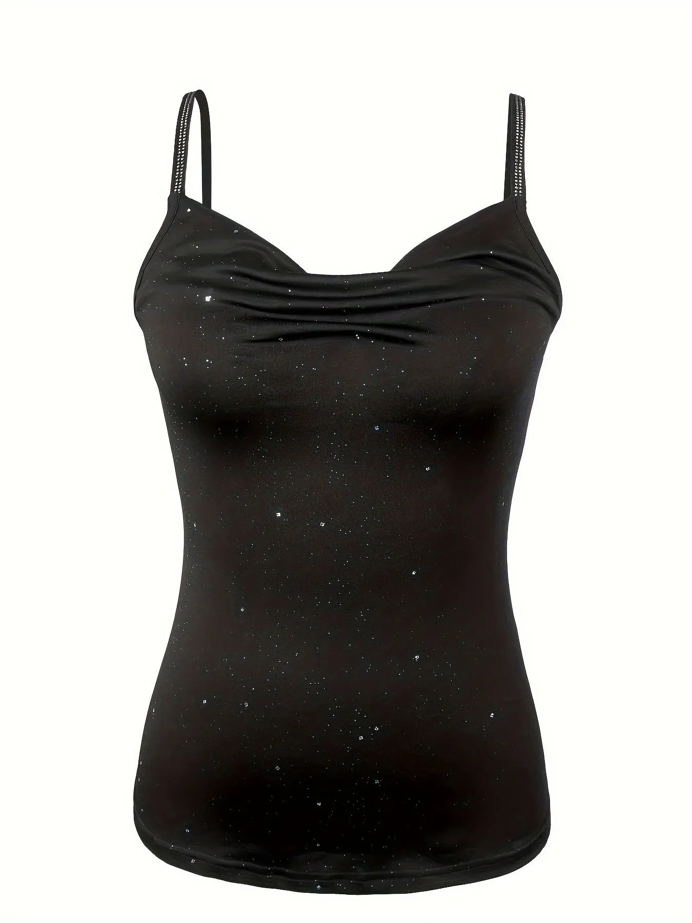 Rhinestone Strap Sleeveless Cami Stylish Summer Top for Women