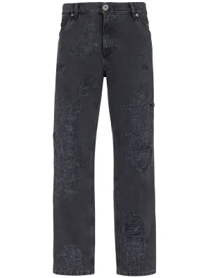Rip & Repair Straight Denim Pants