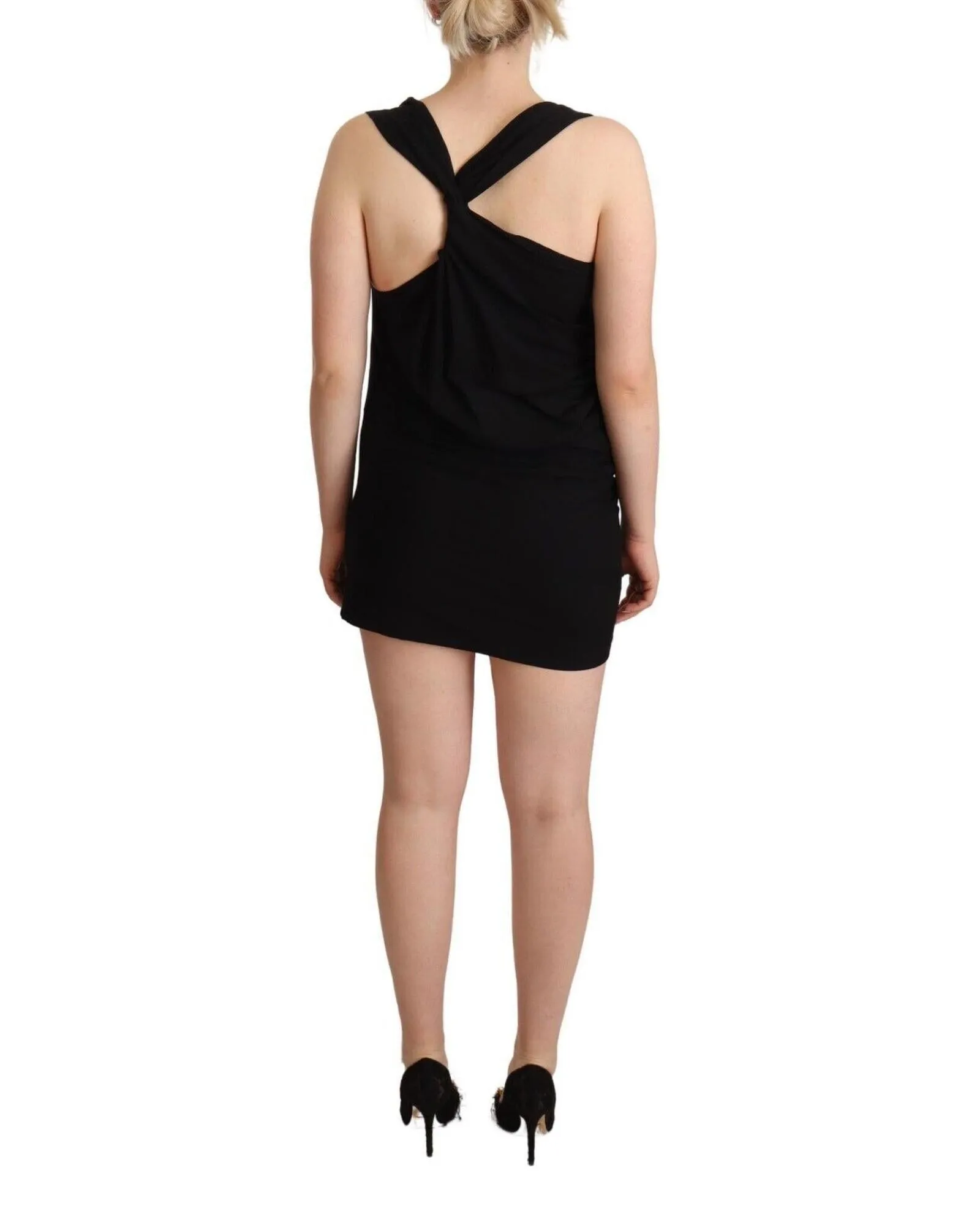 Roberto Cavalli Black Sleeveless Tank Dress