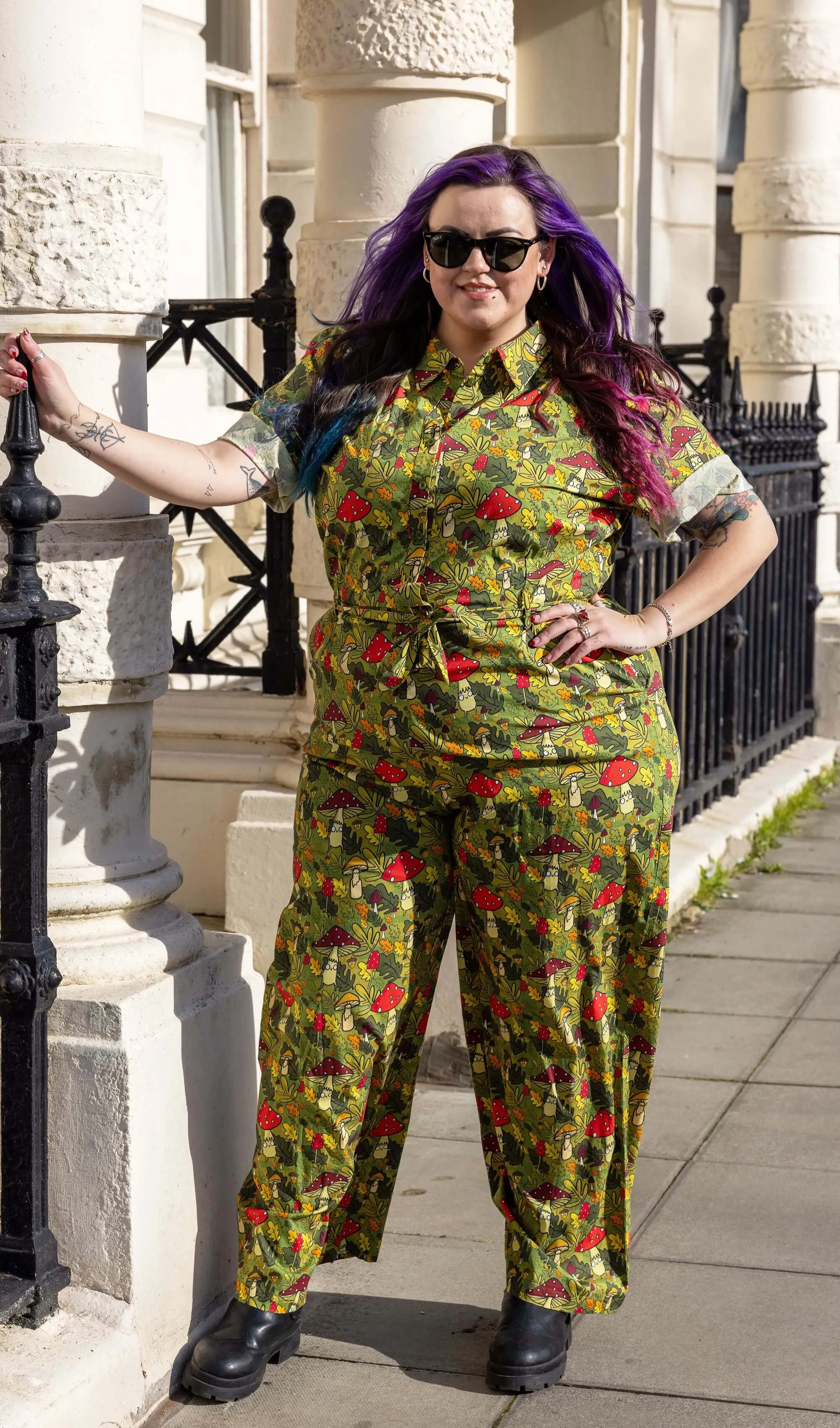 Run & Fly x Katie Abey Mushroom Boi's Jumpsuit