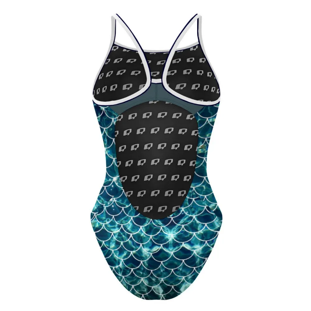 Scales Skinny Strap Swimsuit