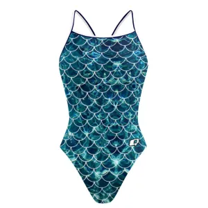 Scales Skinny Strap Swimsuit