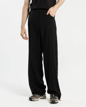 Shiny Side Zip Pants in Black