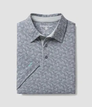 Smokescreen Printed Polo - Smokescreen
