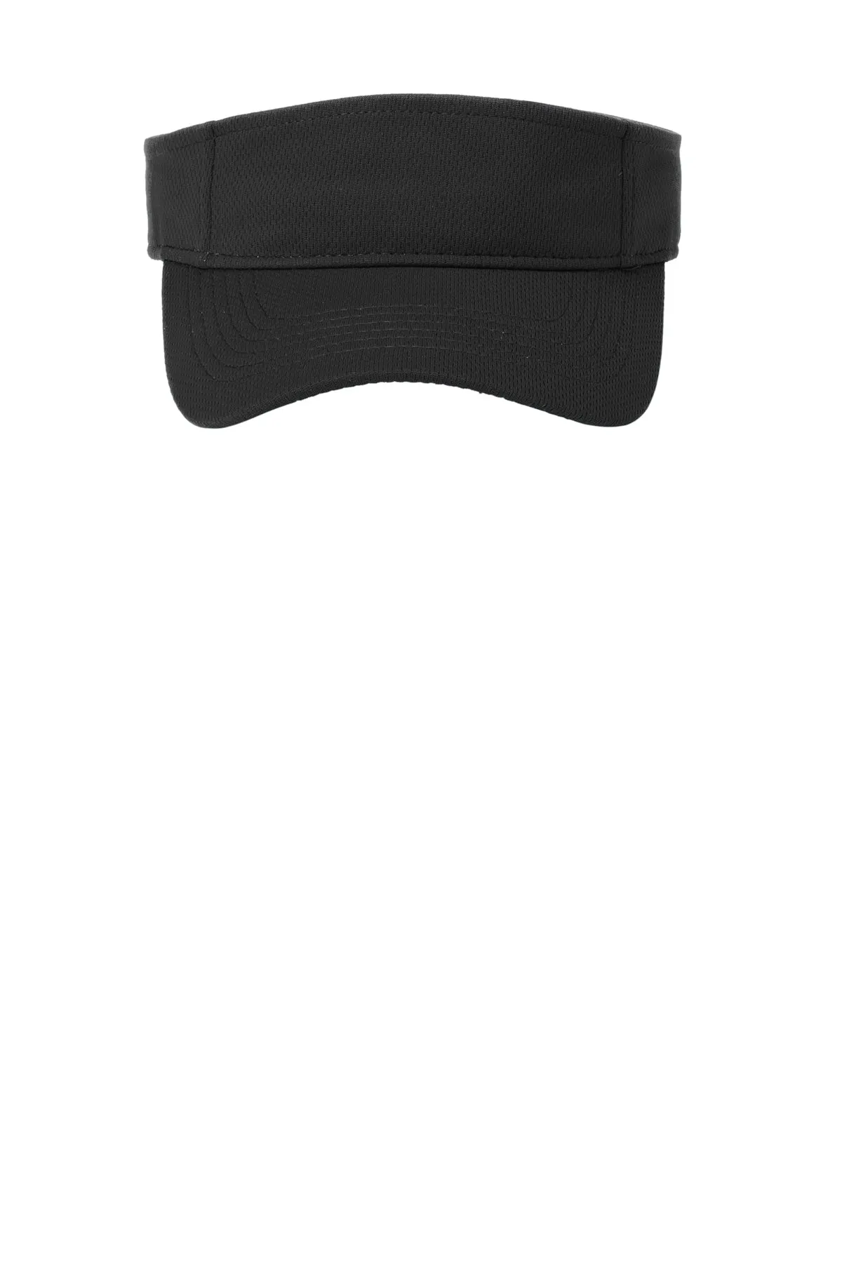 Sport-Tek PosiCharge Branded RacerMesh Visors, Black