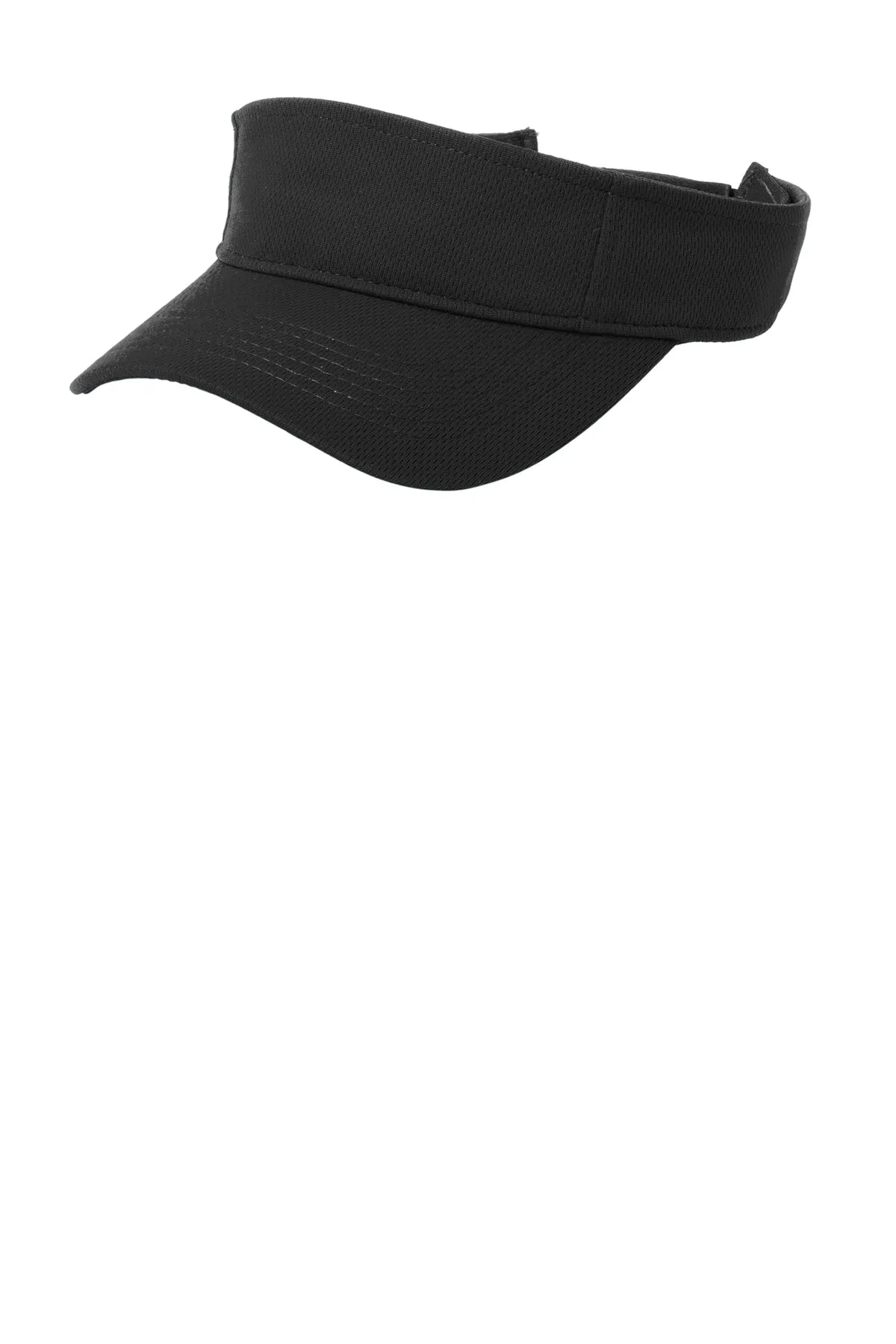 Sport-Tek PosiCharge Branded RacerMesh Visors, Black