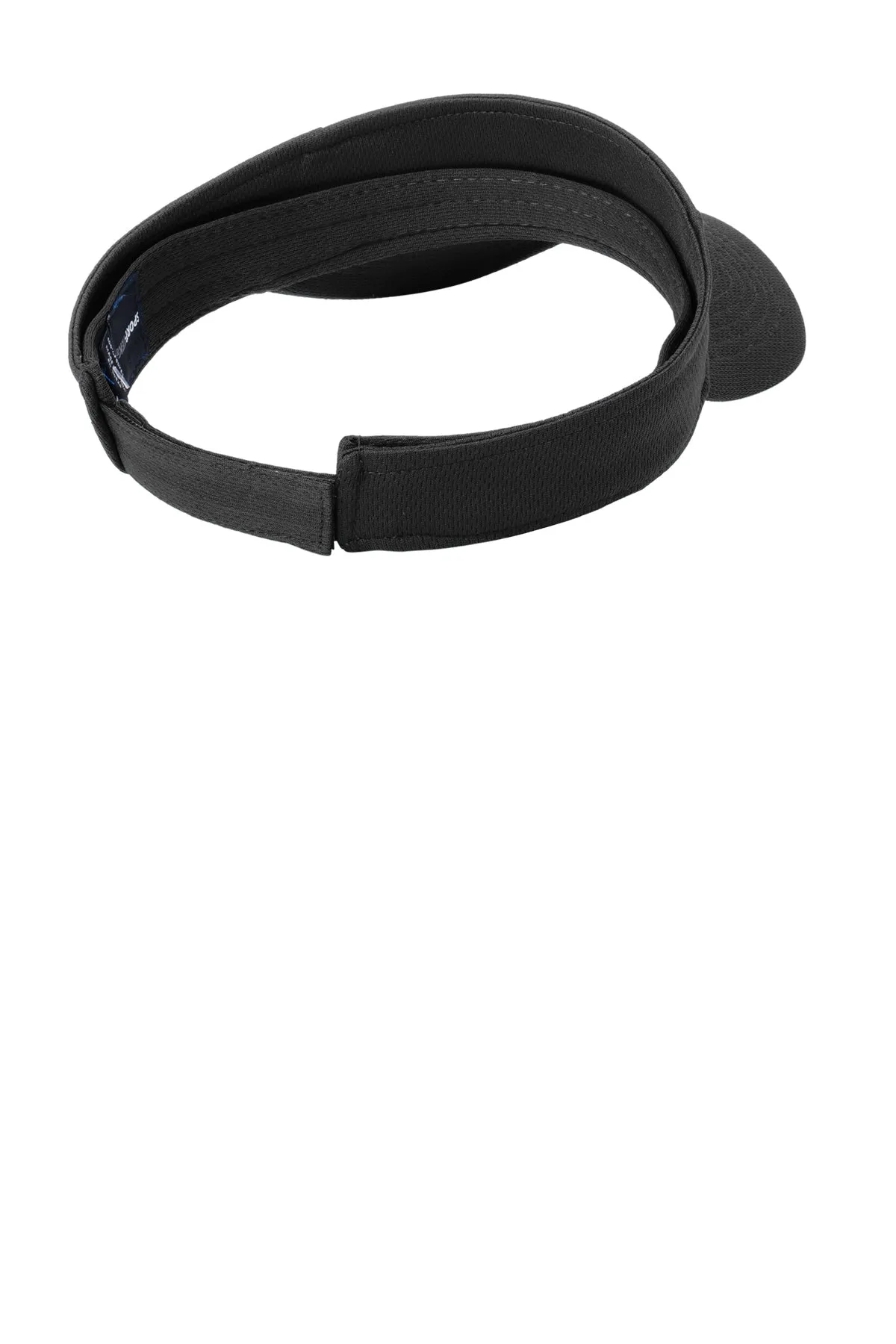 Sport-Tek PosiCharge Branded RacerMesh Visors, Black