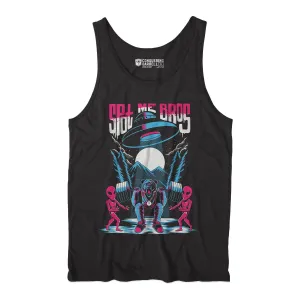 Spot Me Bros - on Black tank top