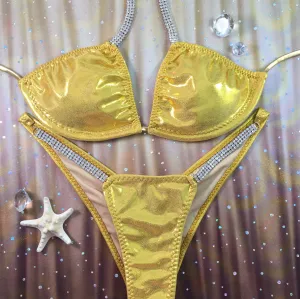 Sunflower Gold Metallic (Connector #2 Gold) BRAZILIAN Cheeky