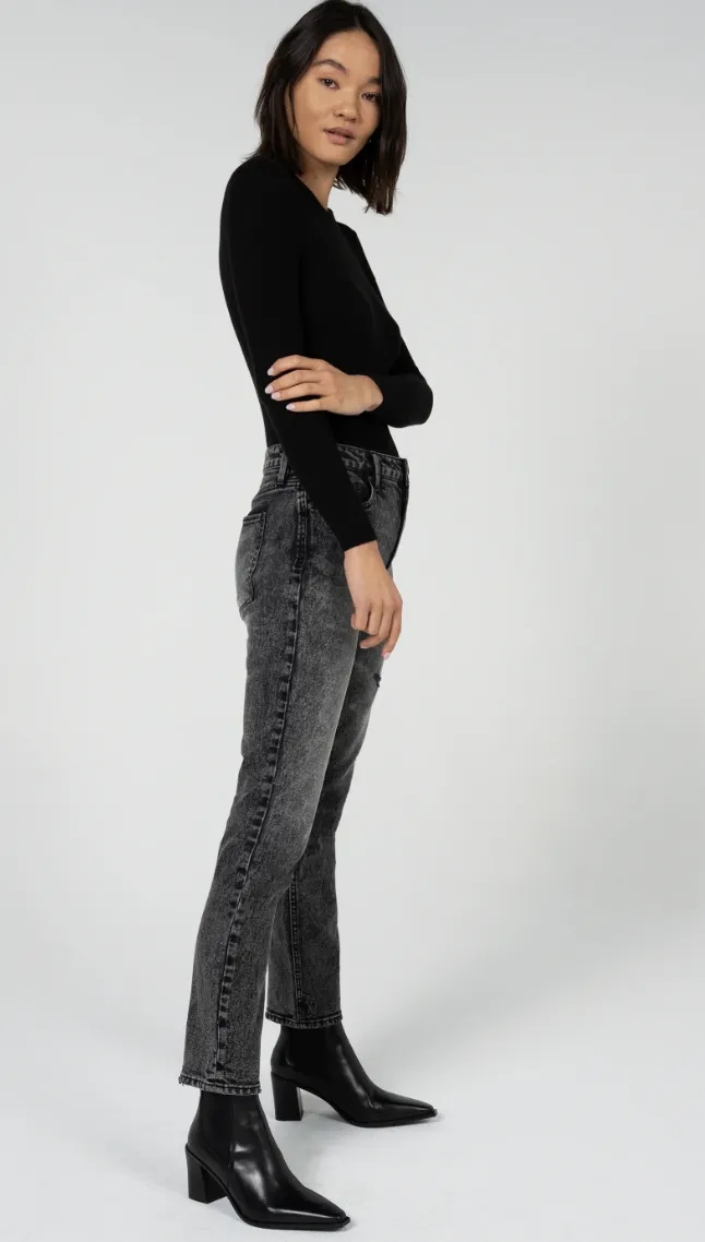 The Joan High Rise Cigarette Denim - Spry
