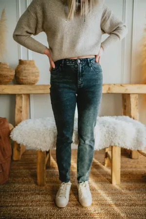 The Joan High Rise Cigarette Denim - Spry