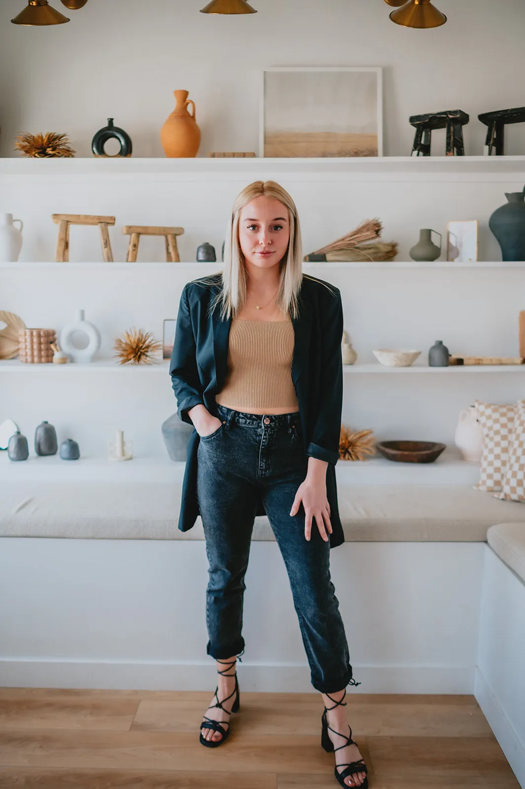 The Joan High Rise Cigarette Denim - Spry