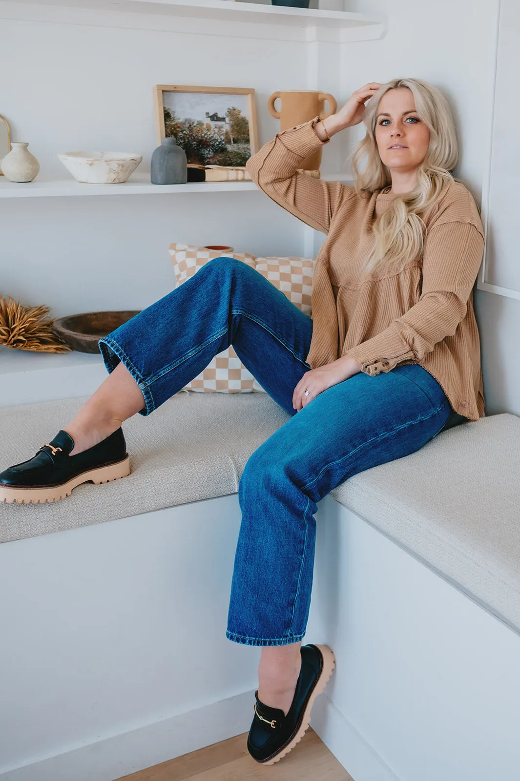 The Josie Mid Rise Crop Denim by ÉTICA - Frozen Wave