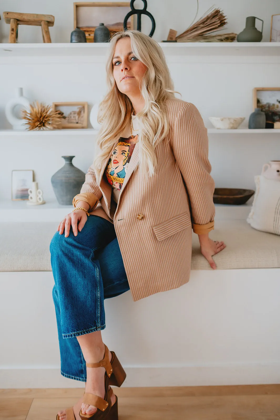 The Josie Mid Rise Crop Denim by ÉTICA - Frozen Wave