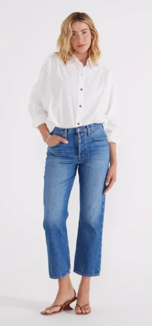 The Josie Mid Rise Crop Denim by ÉTICA - Frozen Wave