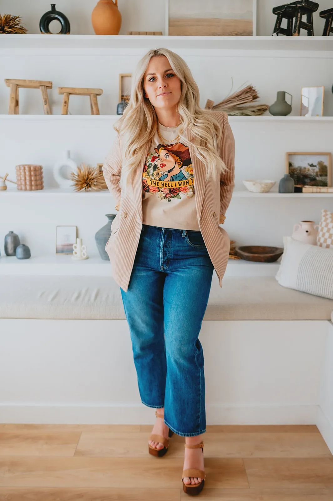 The Josie Mid Rise Crop Denim by ÉTICA - Frozen Wave