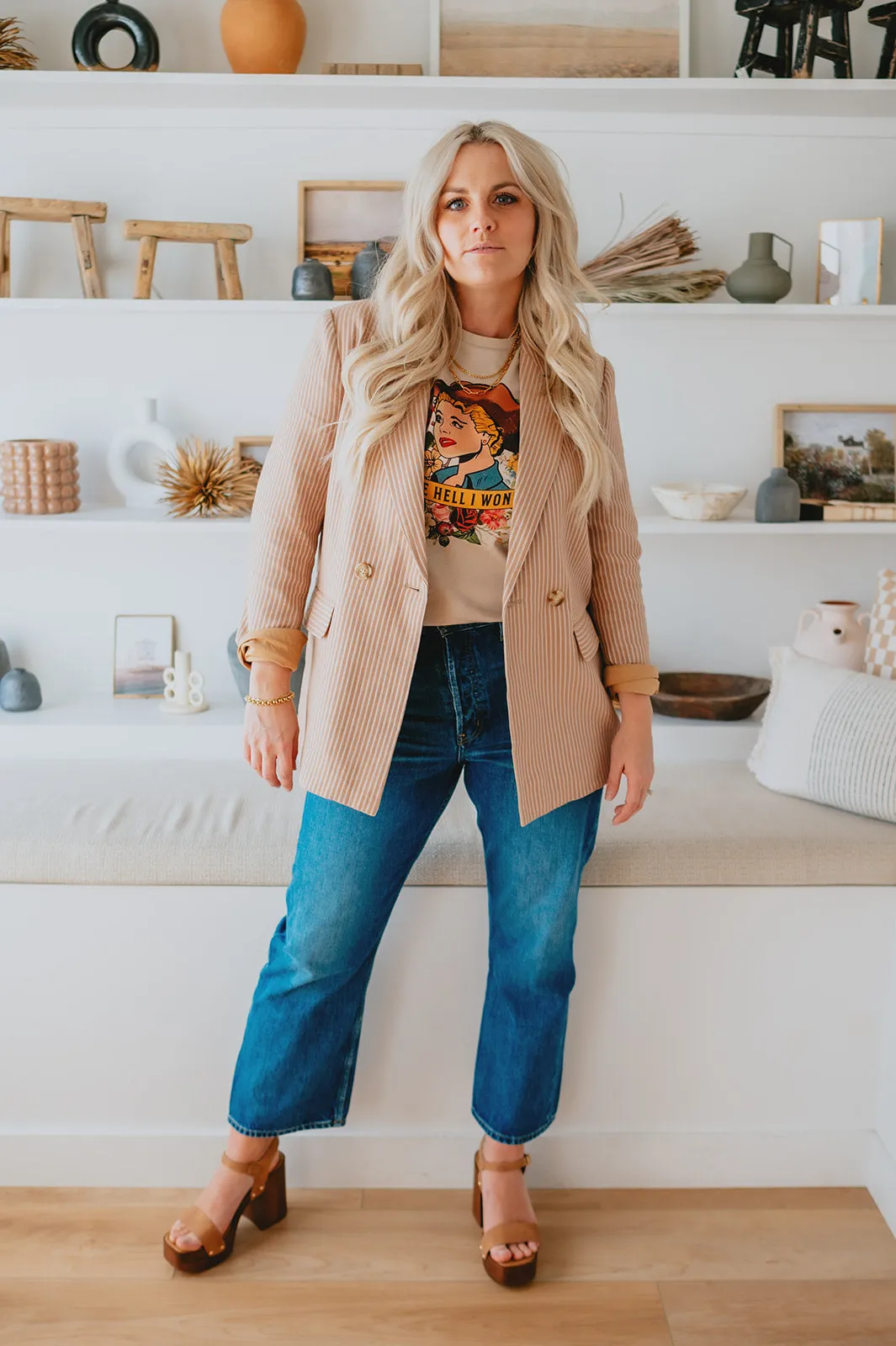 The Josie Mid Rise Crop Denim by ÉTICA - Frozen Wave