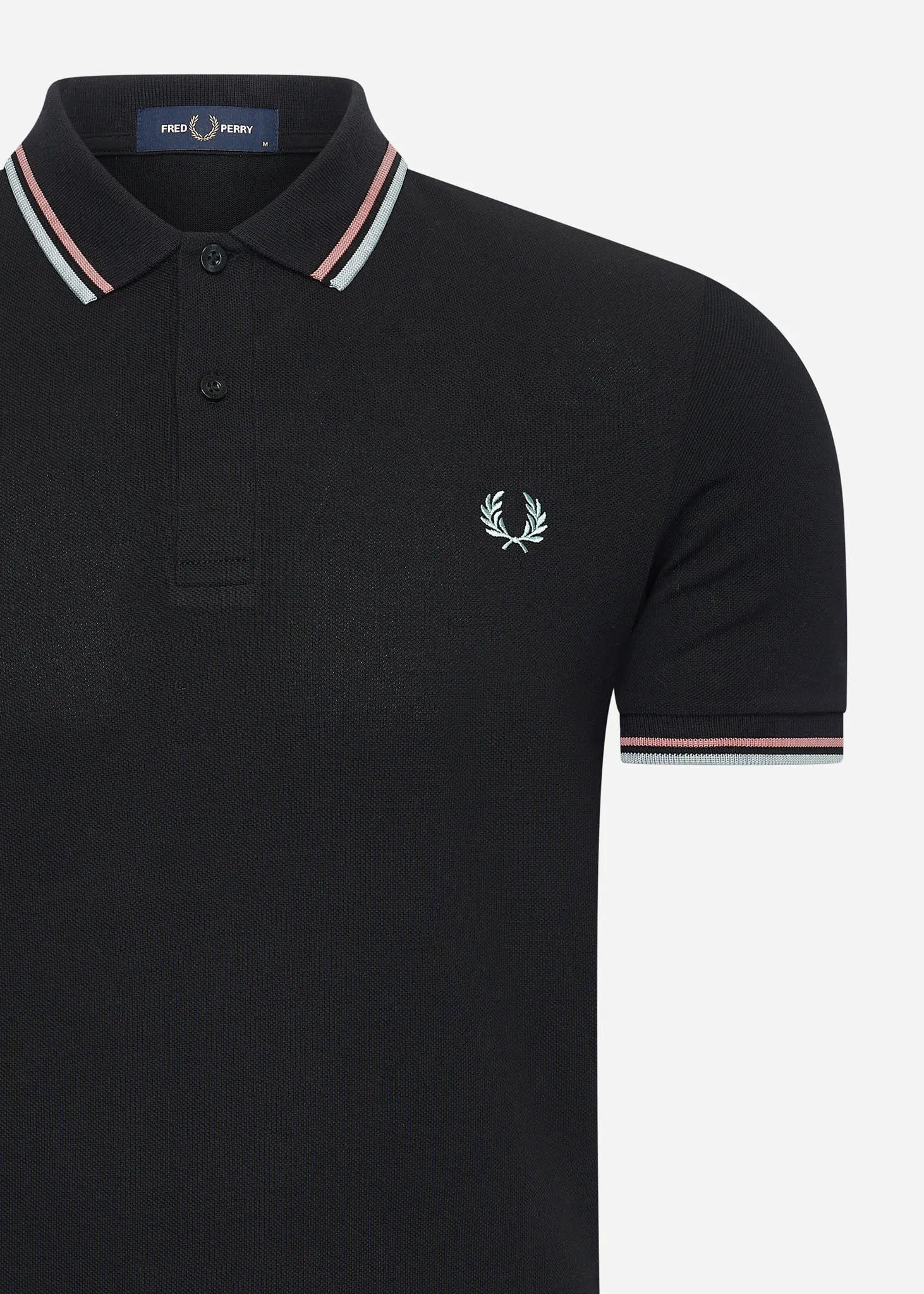 Twin tipped fred perry shirt - black crlhet slvbl